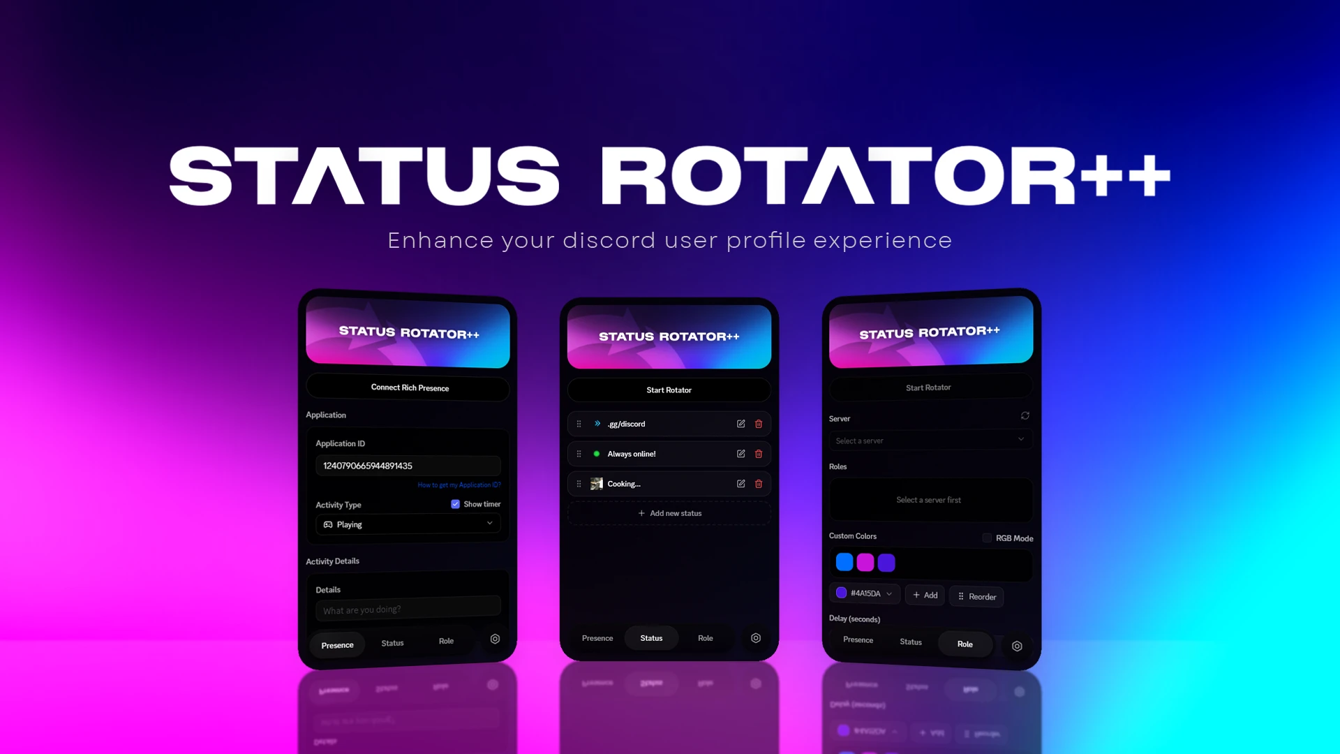 Discord: Status Rotator Bot - Creed